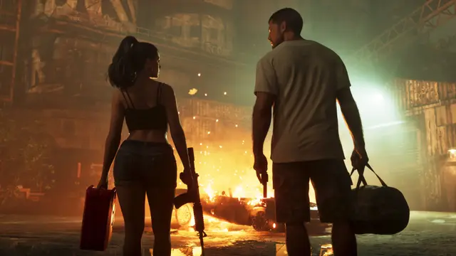 GTA 6 official screenshot — Jason & Lucia 08