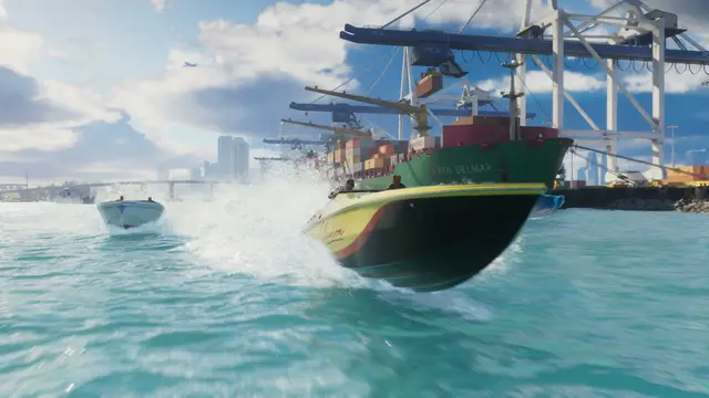 GTA 6 official screenshot — Trailer 1 · 0:24 — Vice City Port