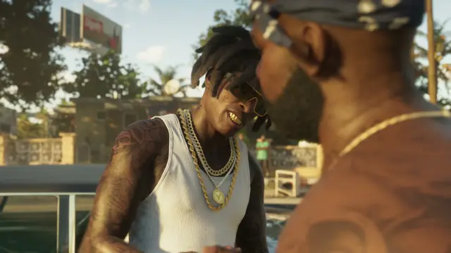 GTA 6 official screenshot — Trailer 1 · 0:30 — Gold Chain Guy