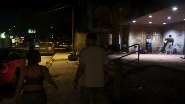 GTA 6 official screenshot — An Extended Look · 0:12 — Housing project