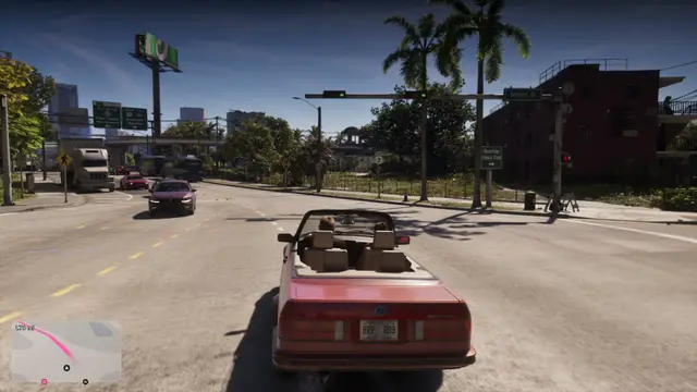 GTA 6 official screenshot — An Extended Look · 8:36 — Driving HUD