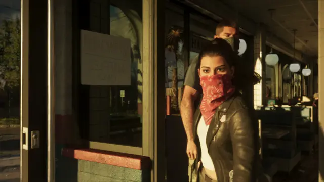 GTA 6 official screenshot — An Extended Look · 11:34 — Diner robbery