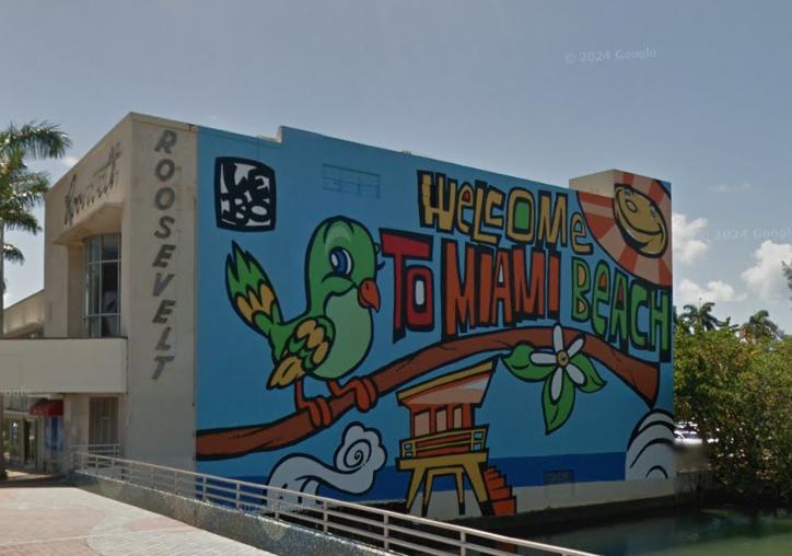 Vice Beach Welcome Mural - Landmark image 2 of 2 in GTA 6